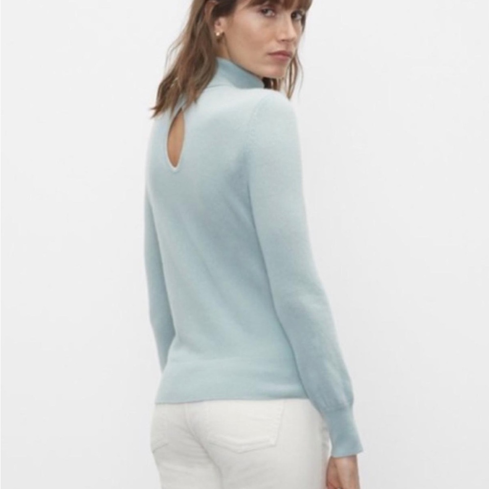 Club Monaco Light Blue Turtleneck Sweater - Picture 3 of 4